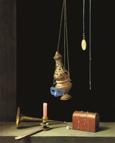 岩田榮吉 《香炉と宝石箱》 1977年